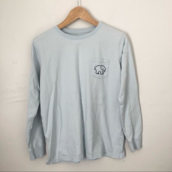 Ivory Ella light blue long sleeved tee shirt mandala print - Picture 4 of 6